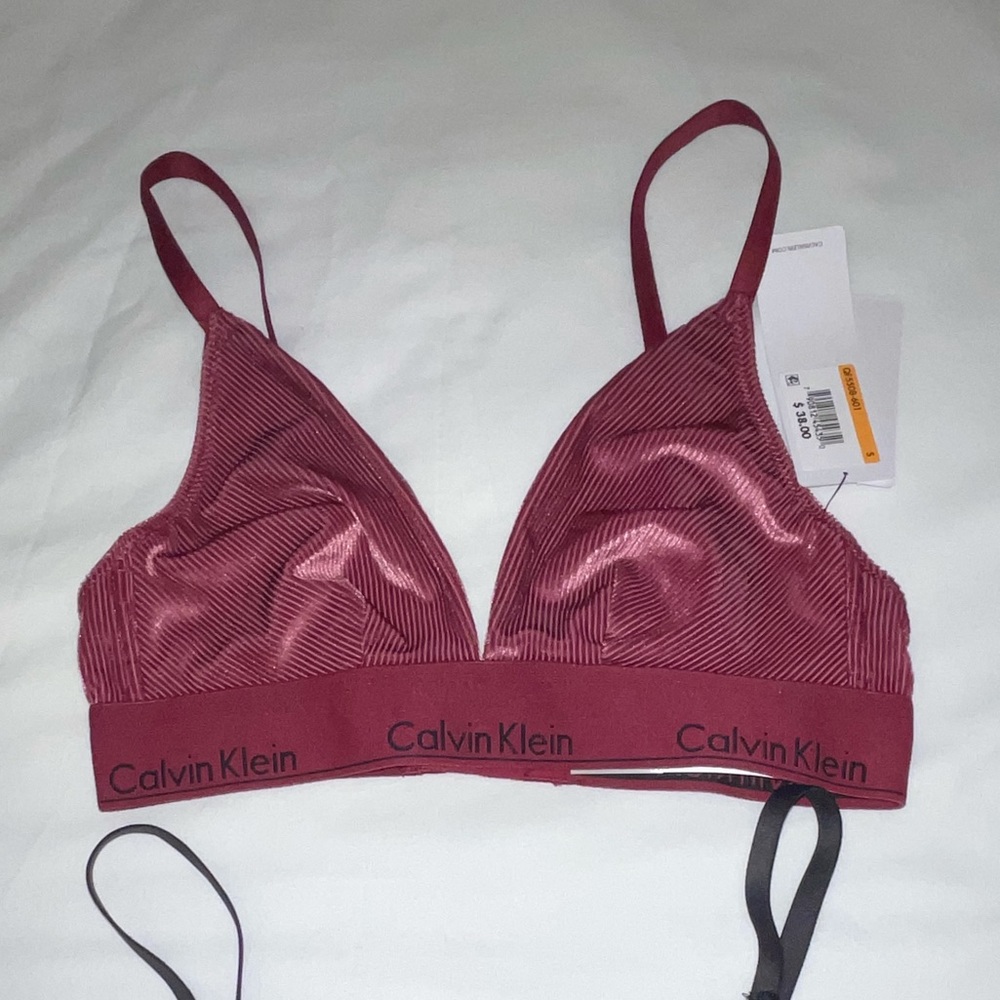Calvin Klein velvet bra